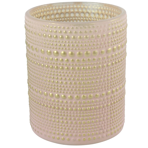 Countryfield theelichthouder Nelle L roze 12,5 cm