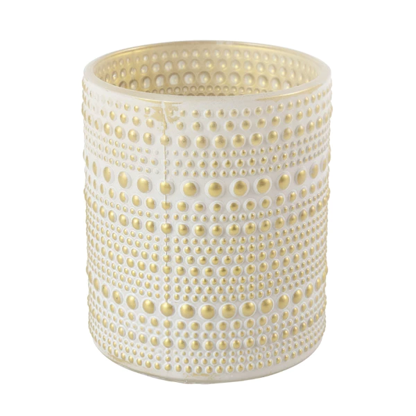 Countryfield theelichthouder Nelle M crème 10 cm