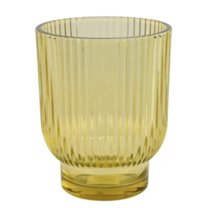 Countryfield theelichthouder Tirza mosterdgeel 12,5cm