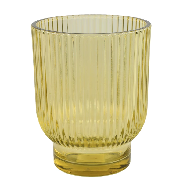 Countryfield theelichthouder Tirza mosterdgeel 12,5cm