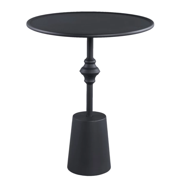 PTMD bijzettafel Dinja zwart 60cm