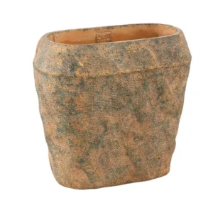 PTMD bloempot Lourdes geel/groen 30cm