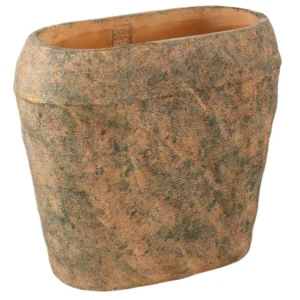 PTMD bloempot Lourdes geel/groen 40cm