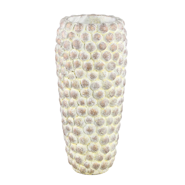 PTMD bloempot Ruis hoog M crème 45 cm