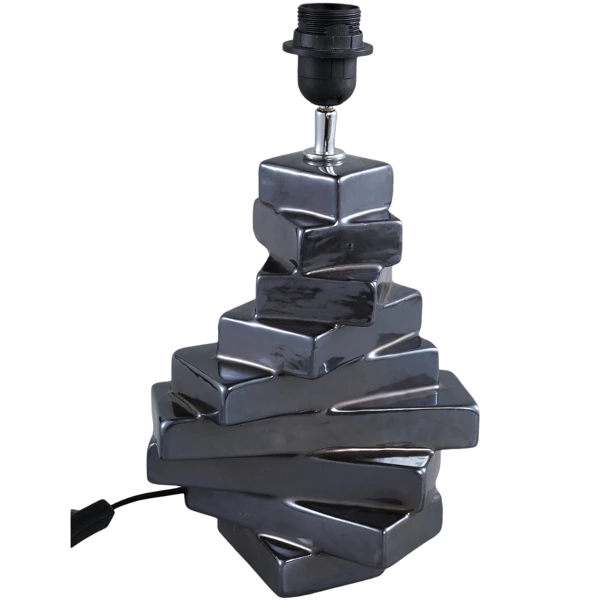 PTMD tafellamp Rellis grijs 38 cm