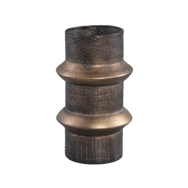 PTMD vaas Danzic goudkleurig 23 cm