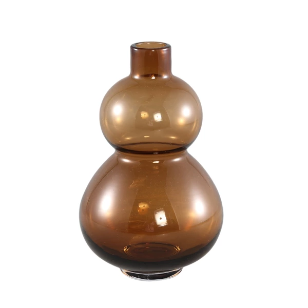 PTMD vaas Kato glas amber 20cm