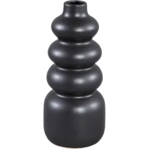 PTMD vaas Trina zwart 25cm