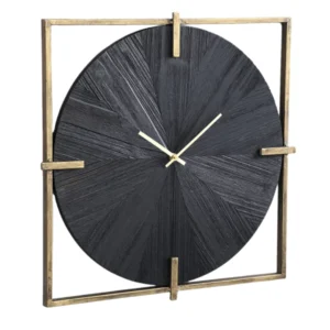 PTMD wandklok Oxxo goudkleurig/zwart 53cm