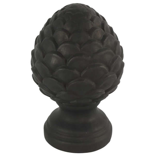 Countryfield beeld dennenappel Celine XL zwart 18 cm