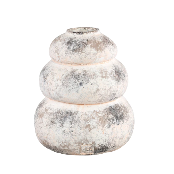 PTMD pot Bulby beige/roze M 31 cm